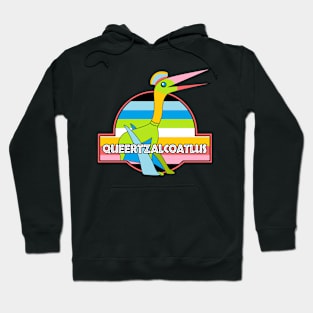 Queertzalcoatlus Pride Dinosaur Hoodie